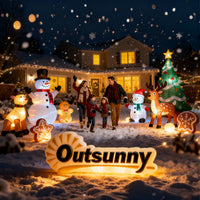 Aufblasbarer Weihnachtsmann 275cm Sack LED Beleuchtung Weihnachtsdeko