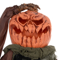 Halloween Animatronic Totenkopf Kürbis Deko Sensenmann Sound