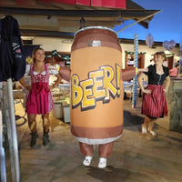 Halloween Aufblasbares Bier Kostüm Bierflasche Karneval Anzug