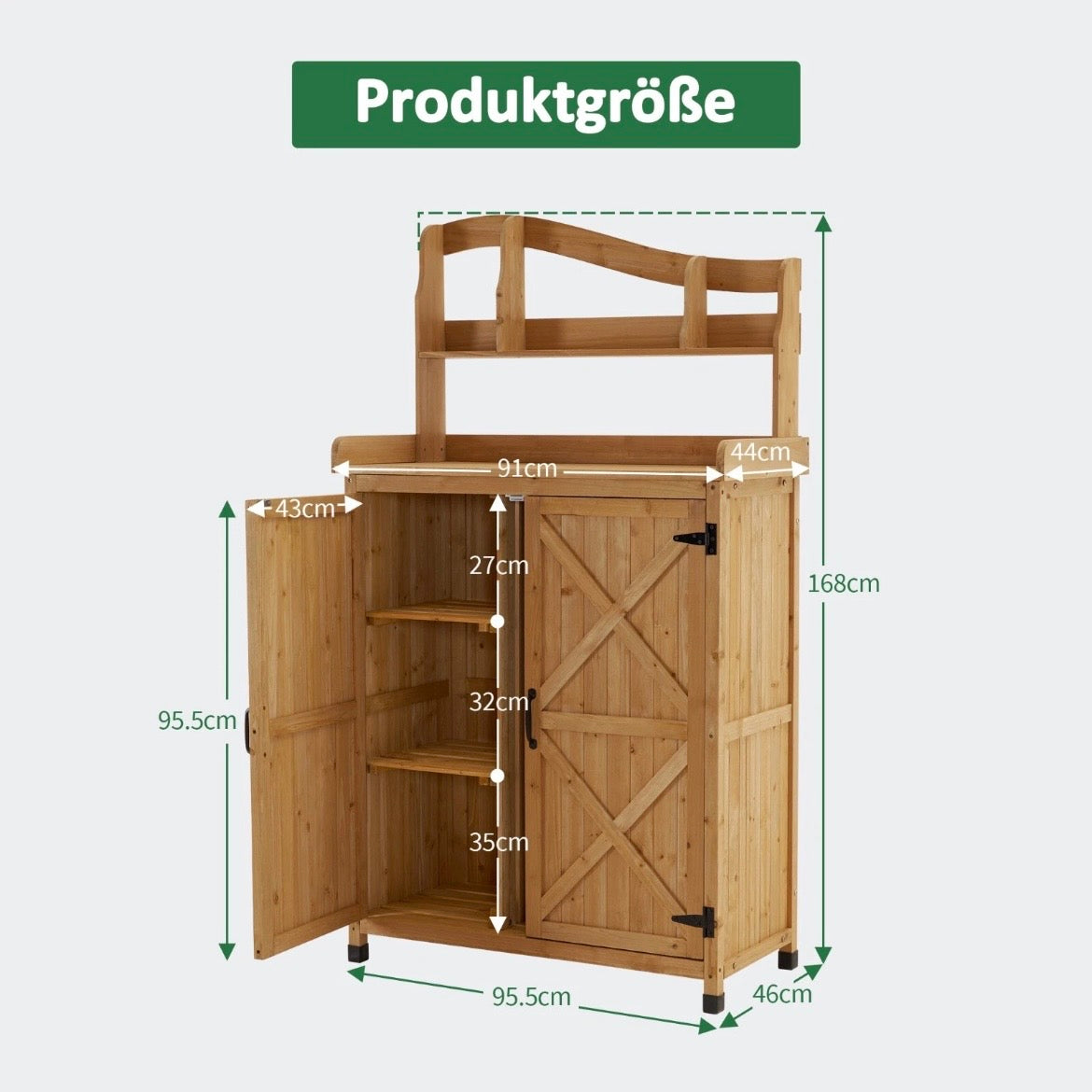 Pflanztisch Outdoor Gärtnertisch Blumentisch Gartentisch Pflanzen Tisch