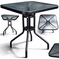 Gartentisch Balkontisch Glastisch Terrasse Tisch