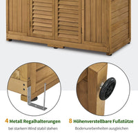 Gartenschrank Gartenhaus Begehbar 74×143×200cm Schrank Garten