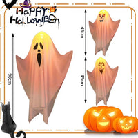 3x Halloween LED Geisterdeko Lichterkette Dekoration Geist