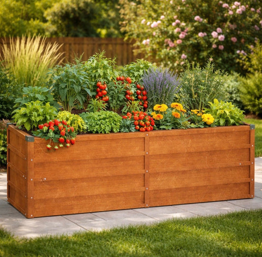 Hochbeet Cortenstahl Pflanzbeet Pflanzkasten 160x40x45cm