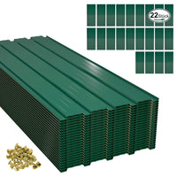 22x Profilblech Metall Dachblech  Platten Stahlblech