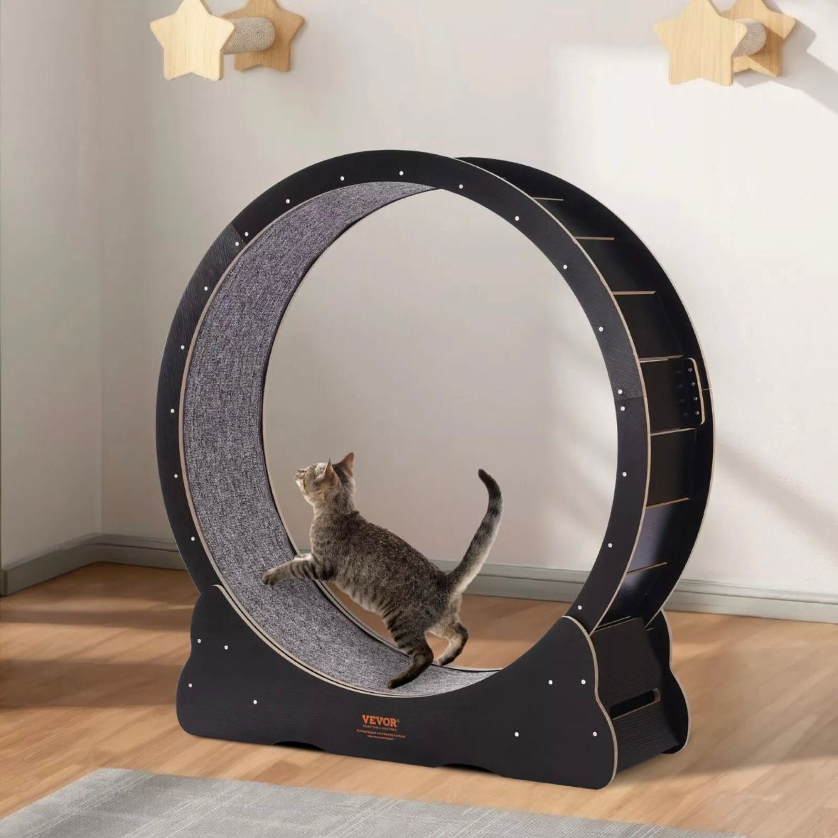 Katzenlaufrad Katzen Laufrad Innenbereich Katzenkratzer 110cm