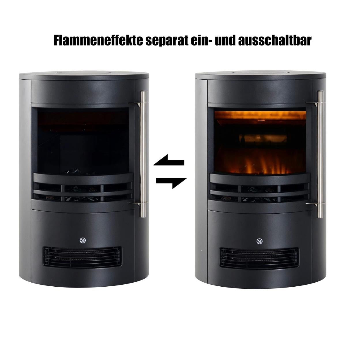 LED Elektrokamin Wandkamin Standkamin Kaminofen mit Flammeneffekt