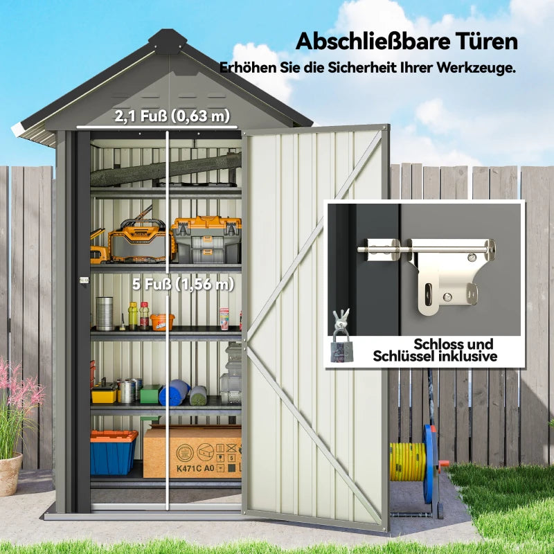 Metall Gerätehaus Geräteschuppen Gartenschuppen Gartenhaus Schuppen