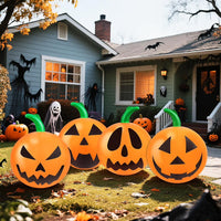4x Halloween Aufblasbar Kürbisdeko Dekoration Gartendeko