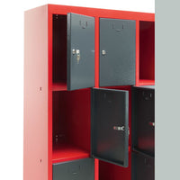 Schließfachschrank 12 Fächer Spind Schrank Schließfach Regal