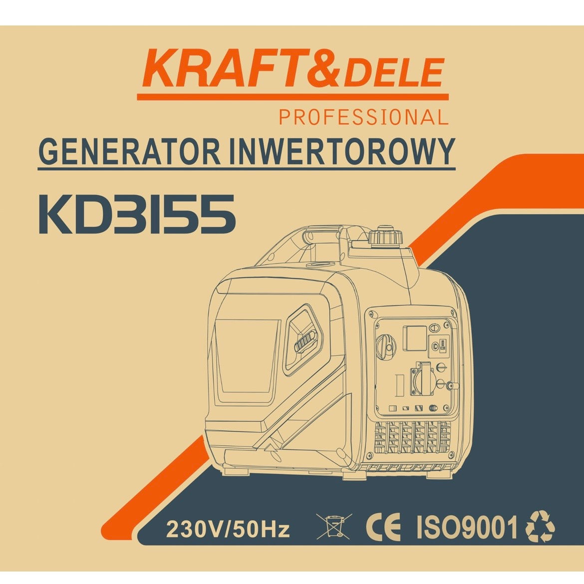 Mobiler Stromgenerator 2,6kW 230V  Inverter Generator