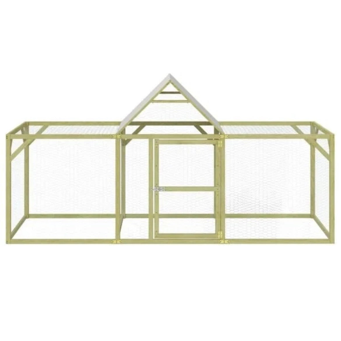 Hühnerkäfig Holz Kiefer Hühnerstall Gehege Outdoor Stall 300×100cm