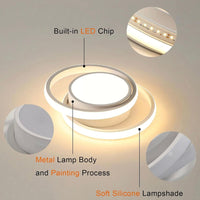 2x LED Deckenleuchte Deckenlampe Leuchte Treppenhaus