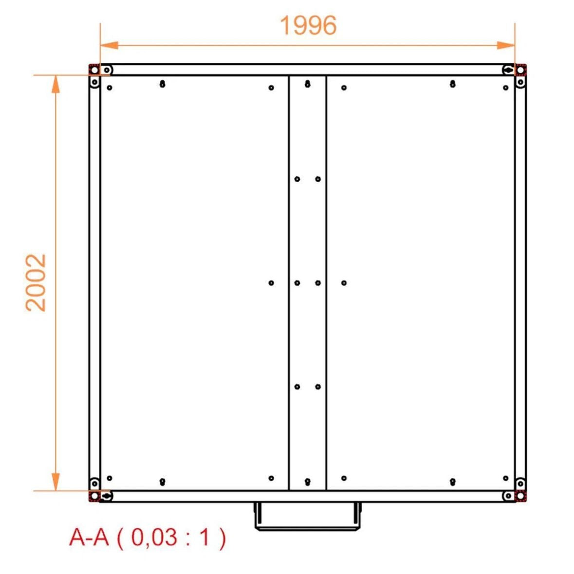 Futterraufe Schrägfressgitter 2x2m 12 Plätze Heuraufe Raufe