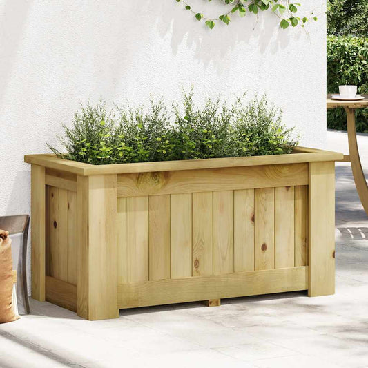 Hochbeet 100x50x50 cm Kiefernholz Pflanzkasten Garten Gemüsebeet