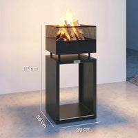 Feuerschale Feuerstelle Holzlager Heizen Outdoor