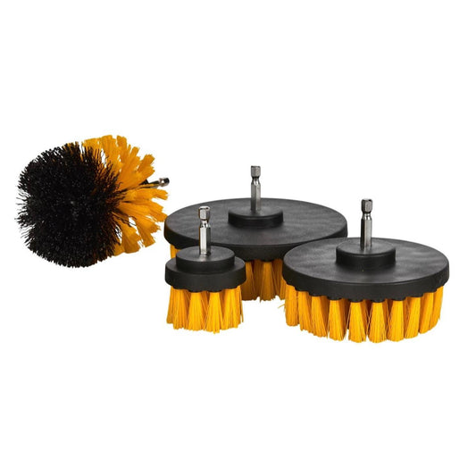 4tlg Bürstenaufsatz Set für Bohrmaschine Bürsten Reinigung