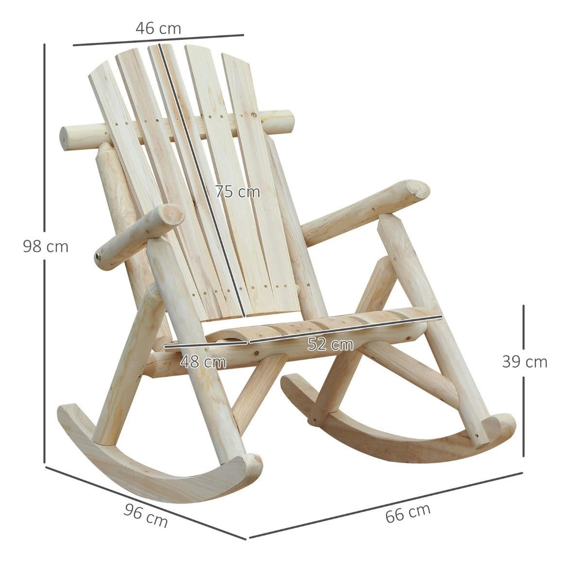 Schaukelstuhl Schwingsessel Schaukel Gartenstuhl Relaxstuhl