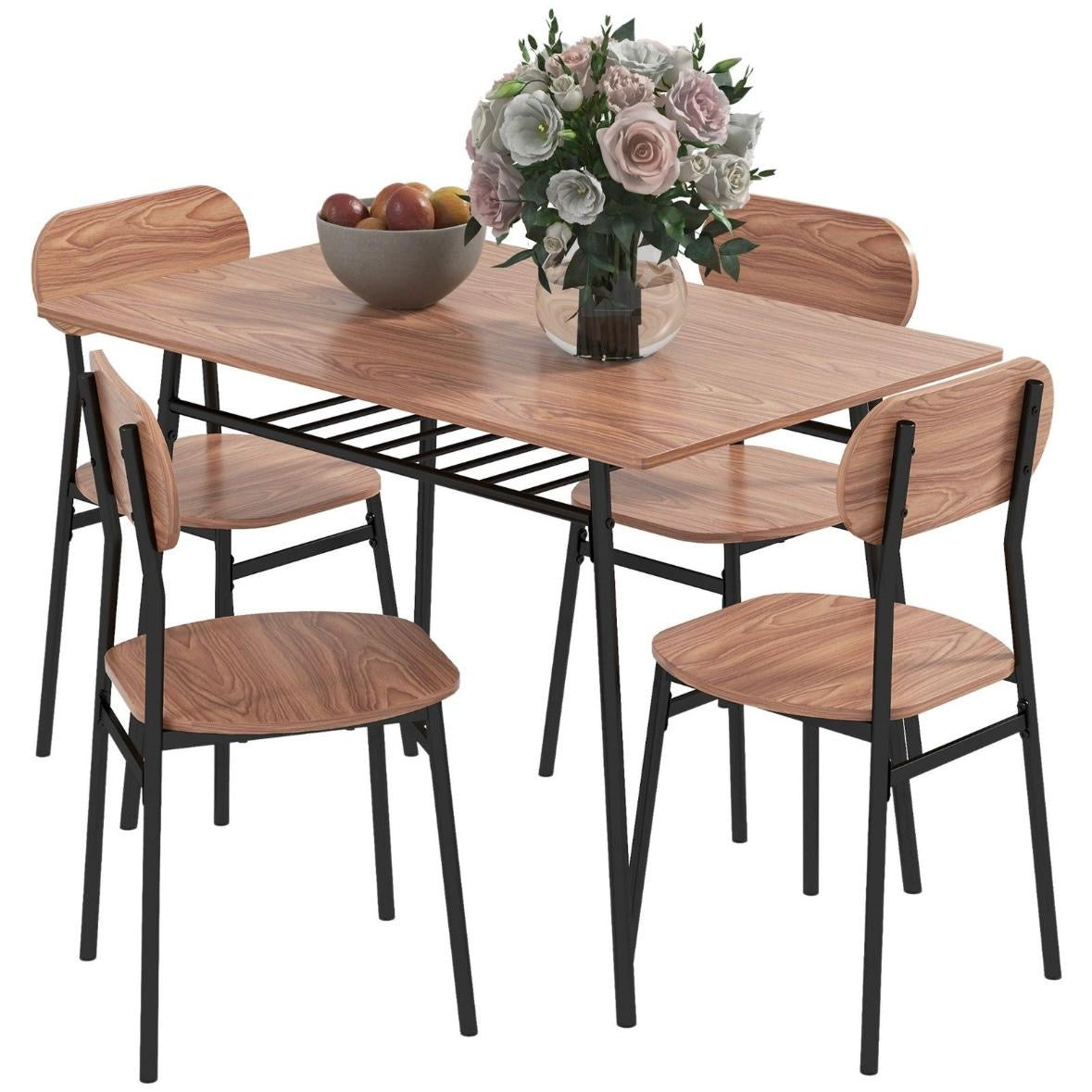 Essgruppe Esstisch 4 Stühlen Küchentisch Ablagefläche Tisch