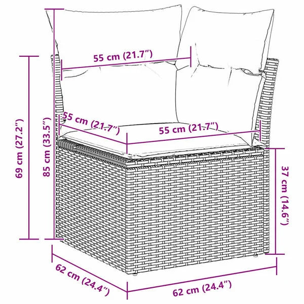 Gartenmöbelset Lounge Sofaset Sitzgruppe Gartenmöbel
