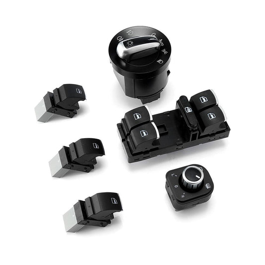 Fensterheber Lichtschalter Spiegelschalter Set 12V ABS Schalter