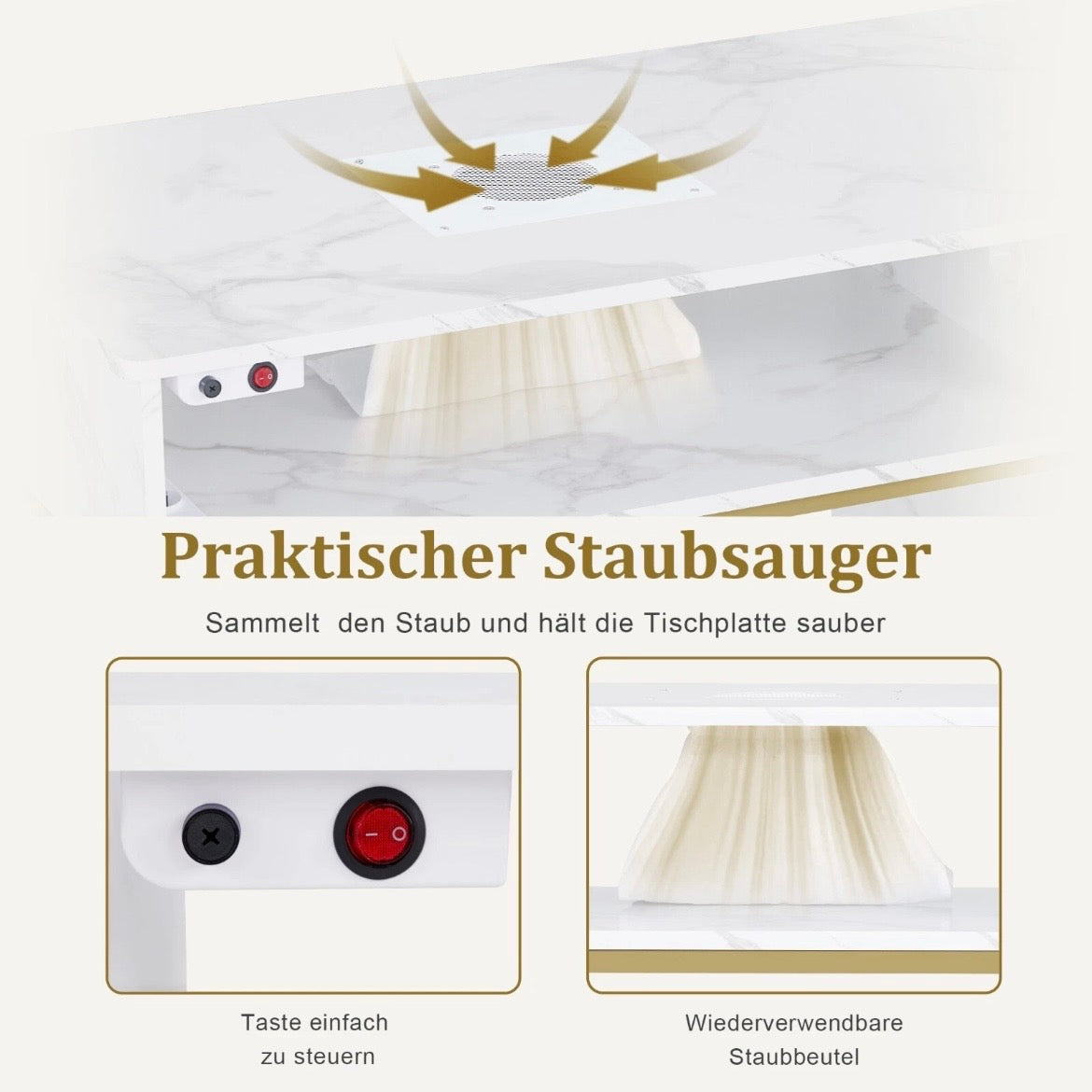 Manikürtisch Schubladen Maniküre Tisch Schrank
