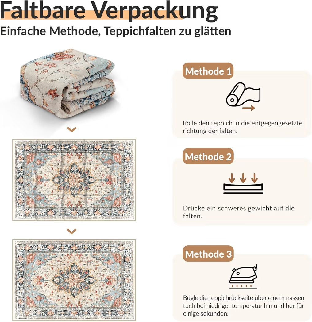 240x300cm Teppich Vintage Bodenteppich