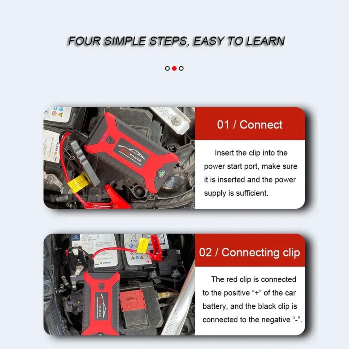 Auto KFZ Starthilfe Jump Starter 12V Ladegerät Powerbank