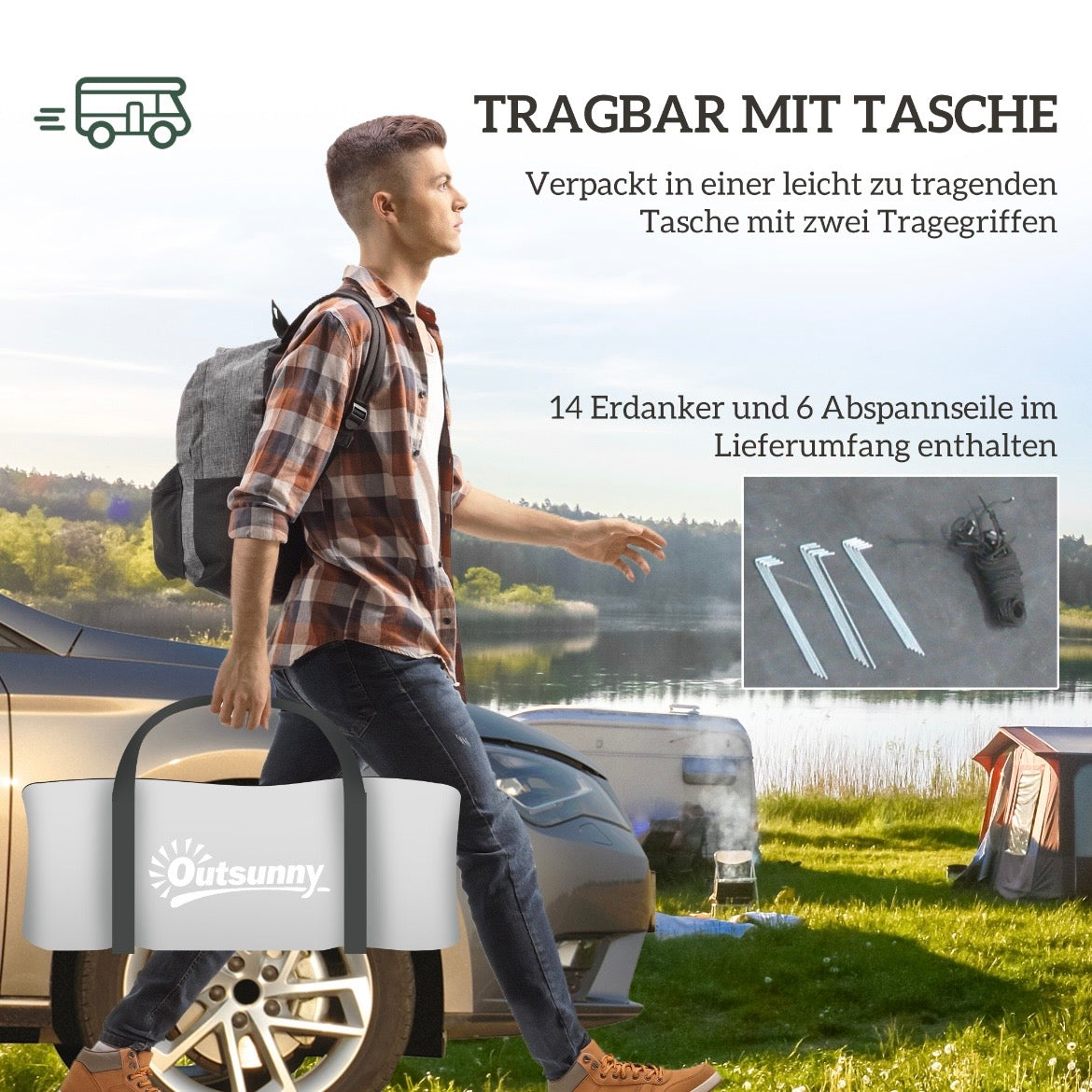 Campingzelt 4 Personen Familienzelt Outdoor Zelte