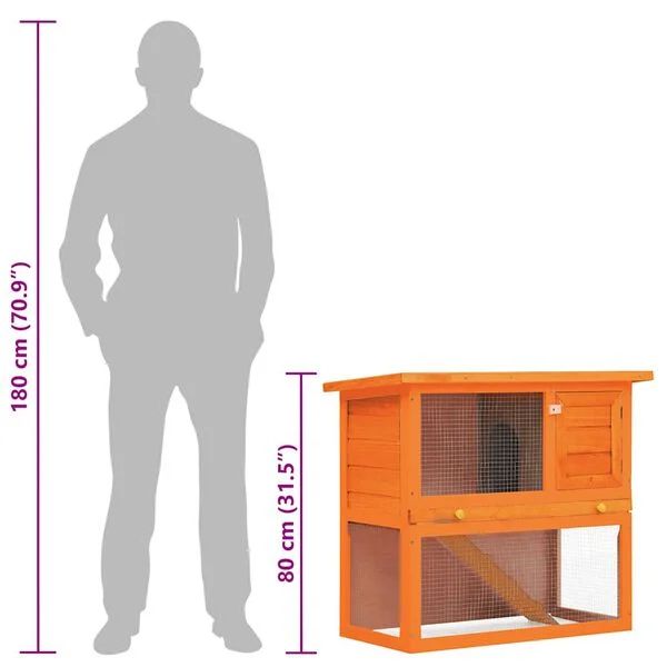 Kleintierstall Kaninchenstall 90x45x80cm Hasenstall Hasengehege Stall Hasen