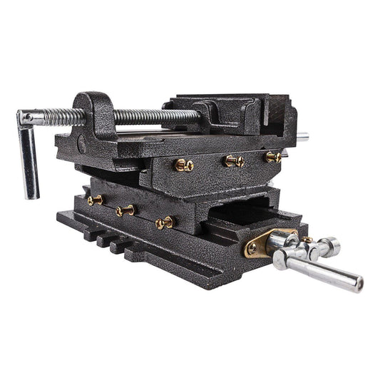 Maschinenschraubstock 125mm 2-Achsen Kreuztisch Schraubstock Schrauben