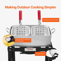 Outdoor Gas Fritteuse Hähnchenfritteuse mit 2 Körben Kochen