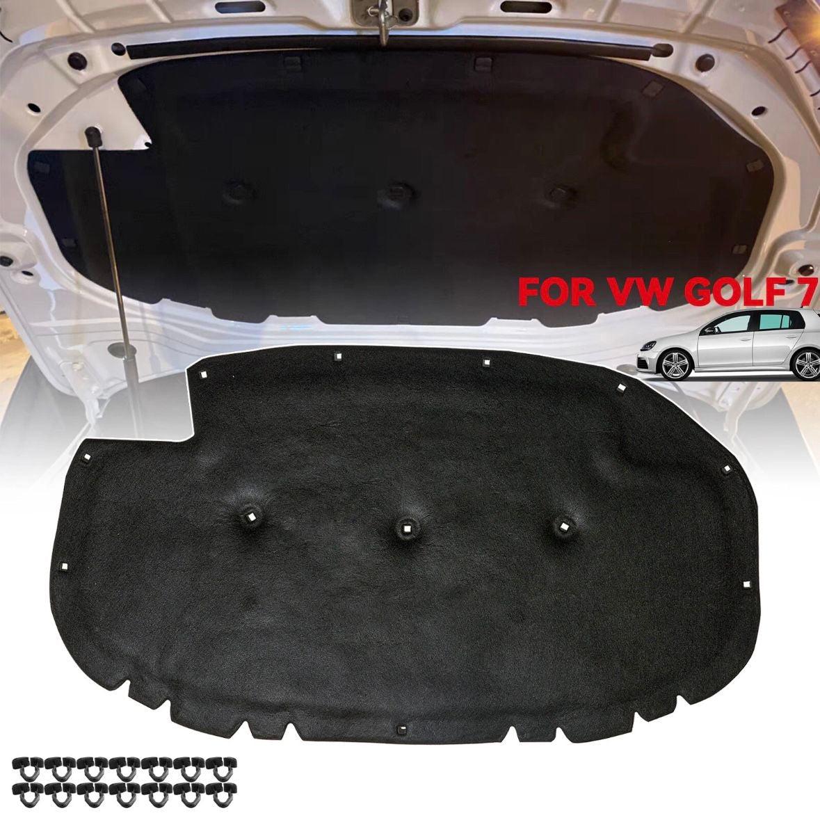 Dämmatte für VW GOLF 7 VII Motorhaube Schalldämmmatte Motorhaubendämmung