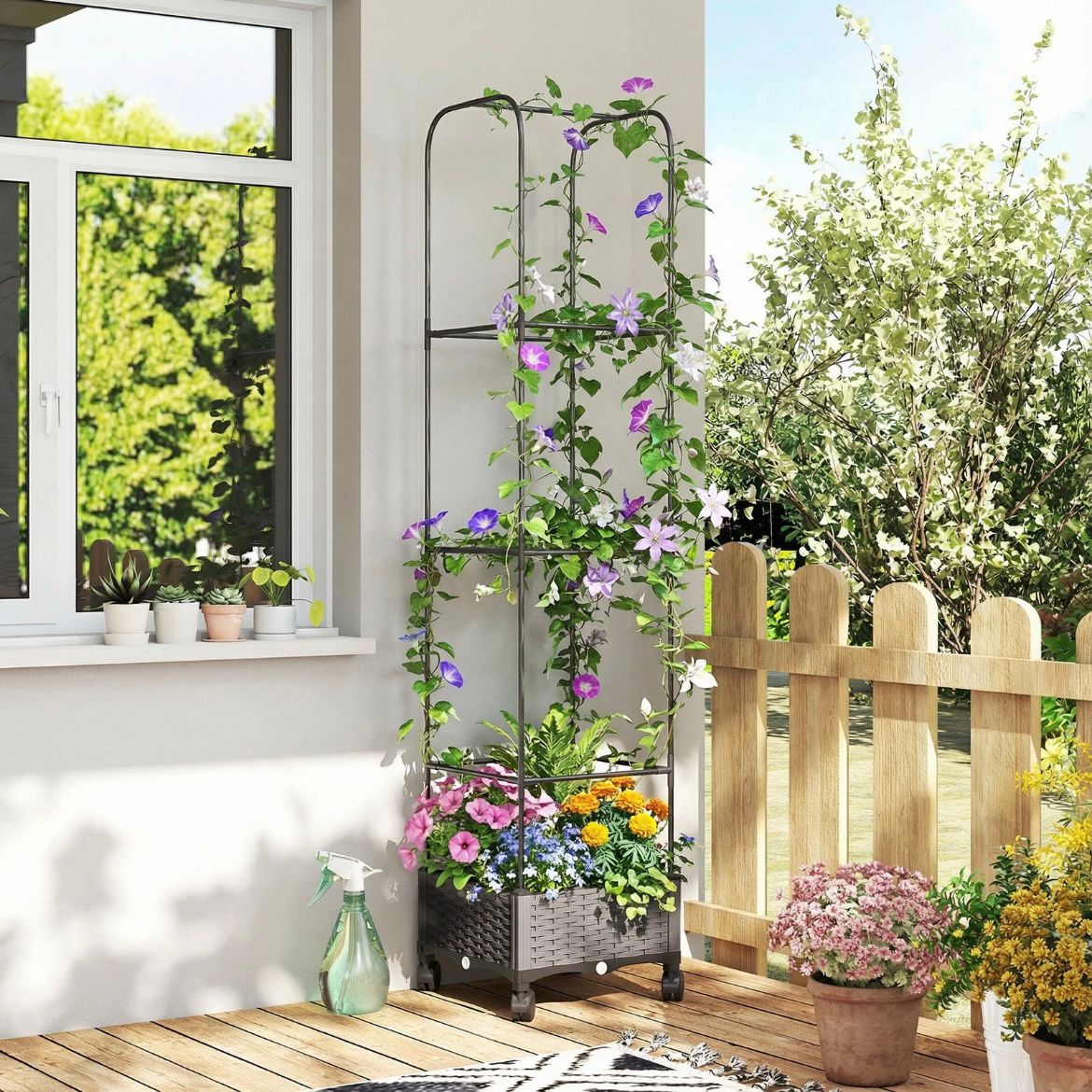 Hochbeet Blumenkasten Gartenbeet Pflanzenbeet Gartenpflege