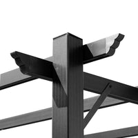 Pergola Pavillon einstellbares Stoffdach 3x4m Aluminium Terrassenüberdachung