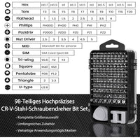 115in1 Präzisions Schraubendreher Set Werkzeugset Elektronik Werkstatt