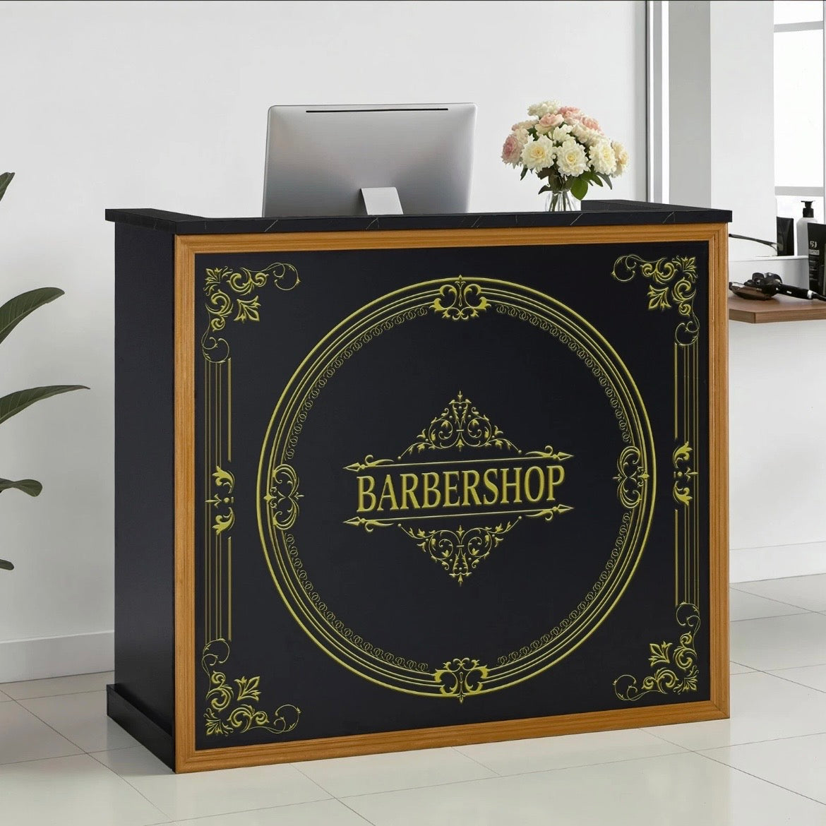 Empfangstheke Rezeptionstisch Theke Barbershop Friseur