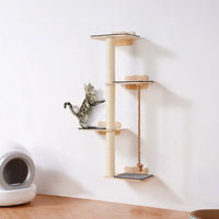 Kratzbaum Katzenwand Katzenmöbel Katzenbaum Katzensitzstange
