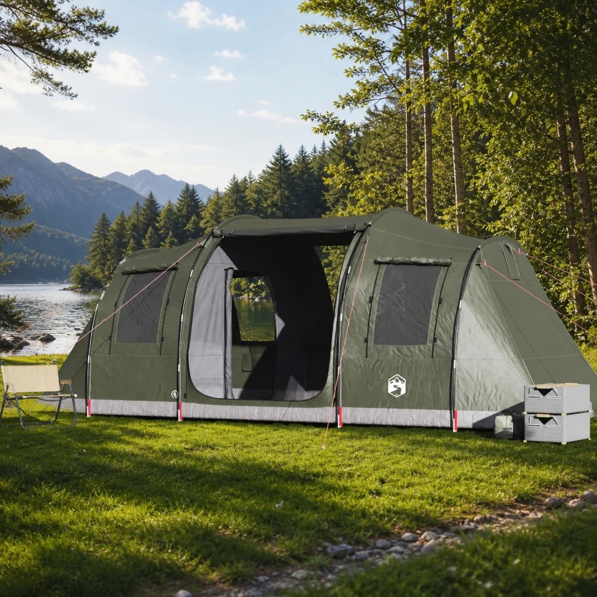 Campingzelt Zelt Tunnelzelt Familienzelt bis 4 Personen