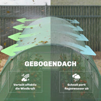 Gewächshaus 3x2x2m Foliengewächshaus Gartenhaus Pflanzenhaus Pflanzen