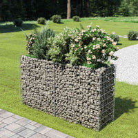 Gabionen Hochbeet Verzinkt 180x50x100cm Pflanzkasten Garten Steinkorb