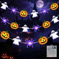 Halloween Lichterkette Batteriebetrieben Geistkette Deko