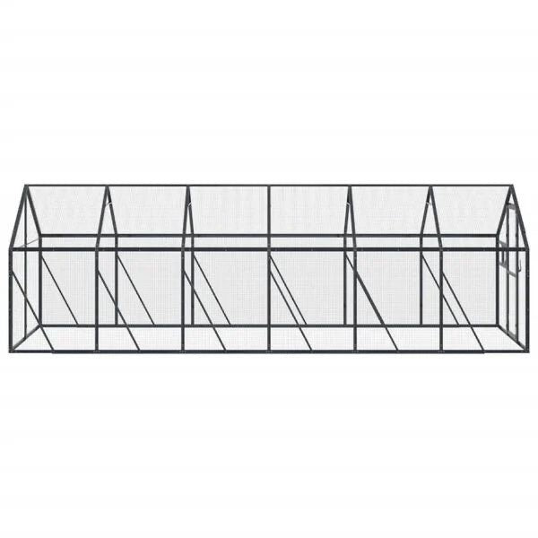 Voliere 6x1,79m Vogelhaus zu Vogelvoliere Gehege Stall Garten