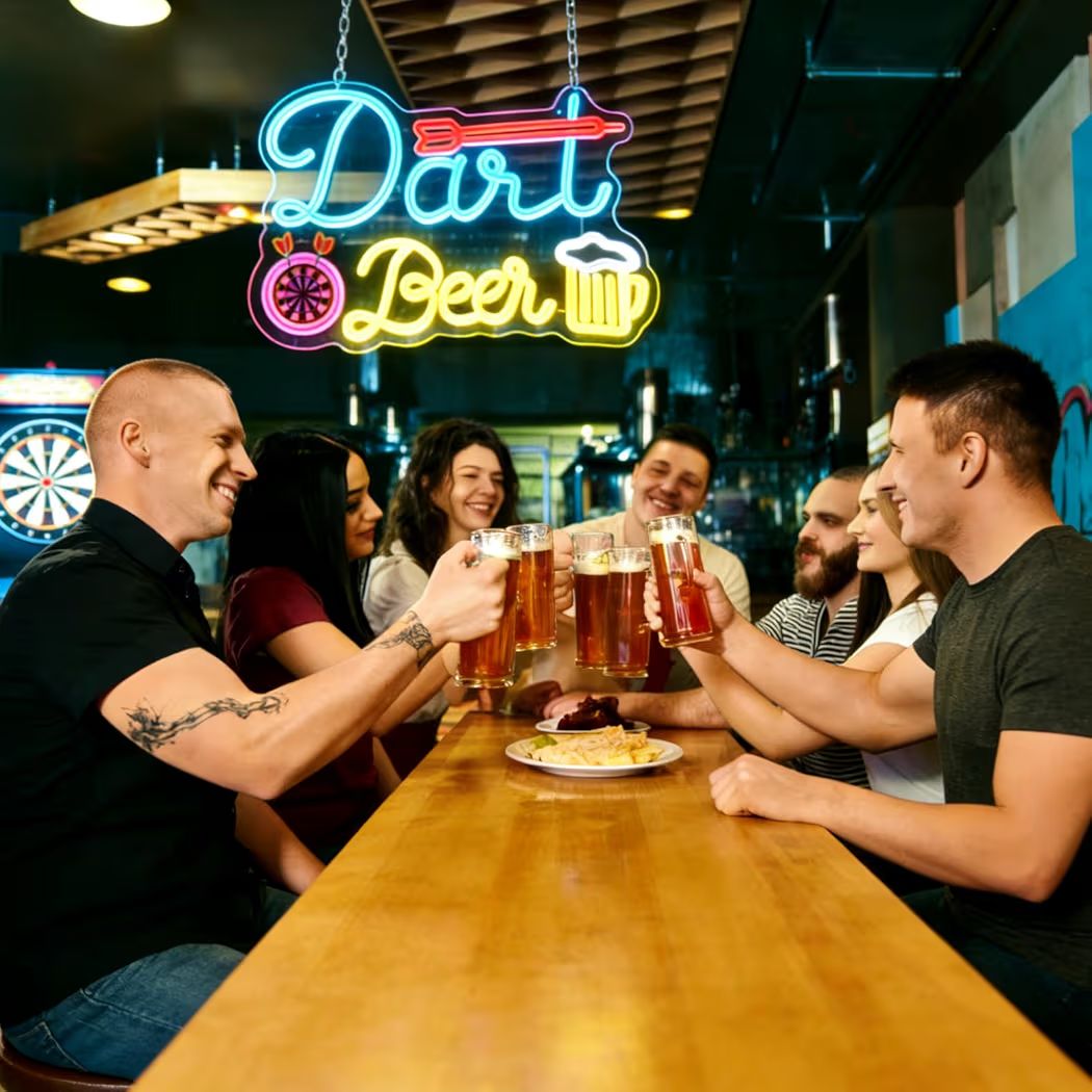 LED Neon Schilt Dart Beer Bier Neonlicht USB Bar