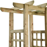 Pergola mit Bank Pflanzkübel Imprägniert