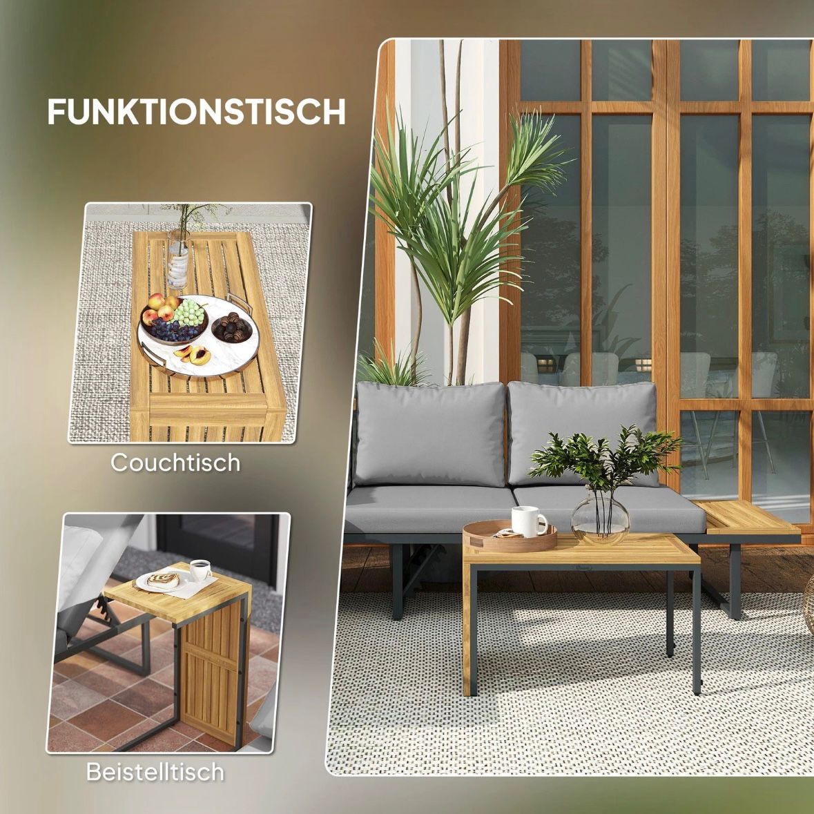 Gartenmöbel Set 6 Personen Gartenlounge Eckbank Möbel