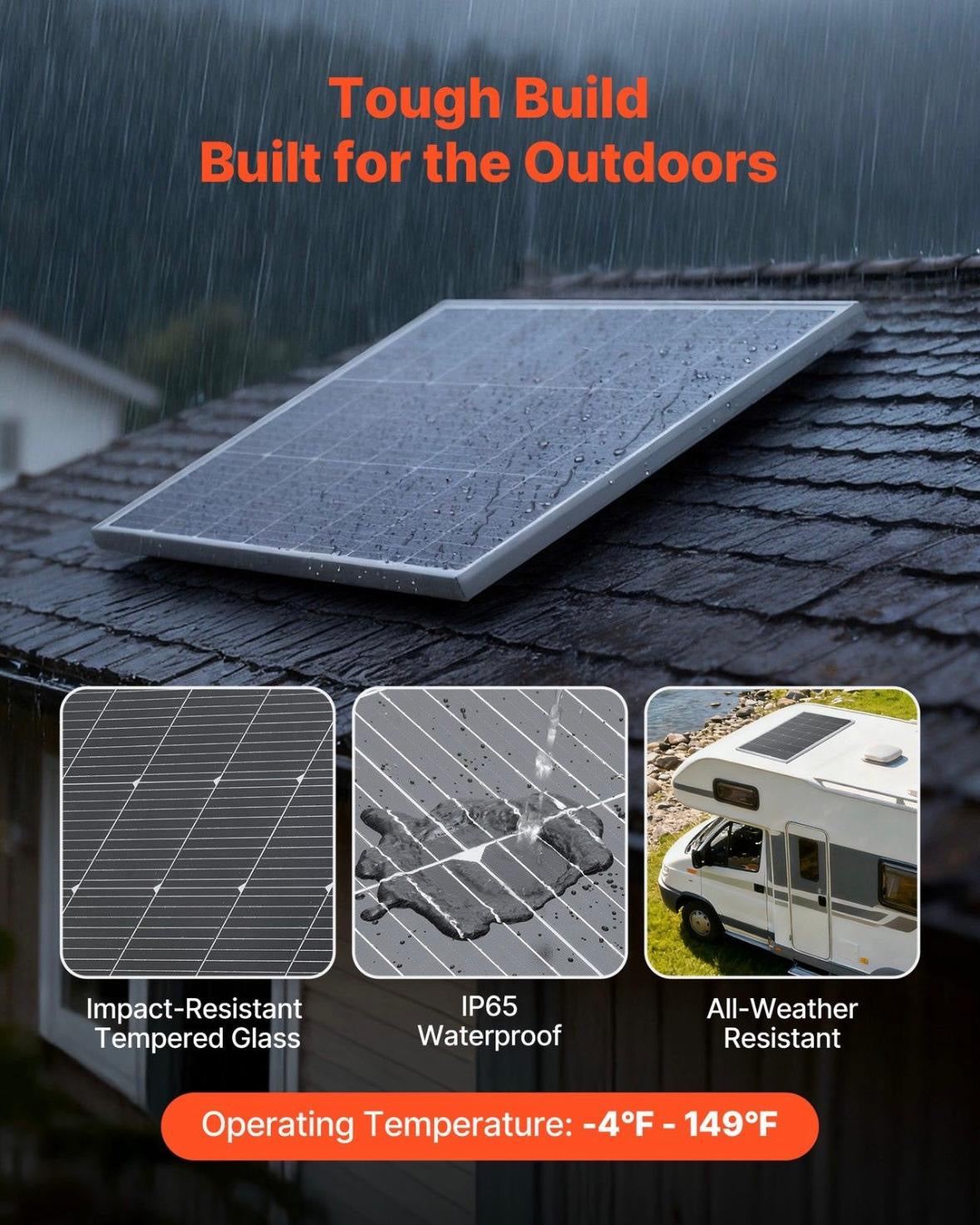 Solarmodul Monokristallin 200W PV
Solarpanel Balkonkraftwerk