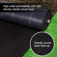 2x Unkrautvlies 50m Gartenvlies UV-stabilisiert Gartenzubehör Vlies