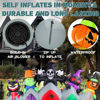 Aufblasbare Halloween Dekoration Dekowand Wand
