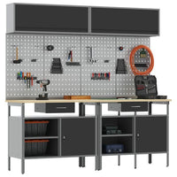 8tlg Werkbank Werkzeugschrank Werktisch Werkschrank